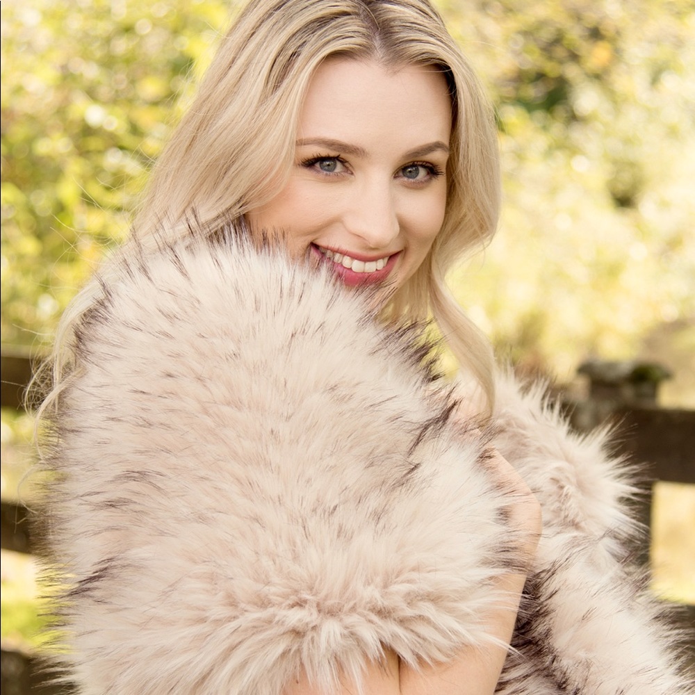 Faux Fur Wrap from Tulip Bridal